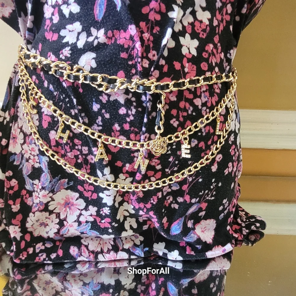 Chanel Gold and Black Chain Belt - Picture 8 of 15